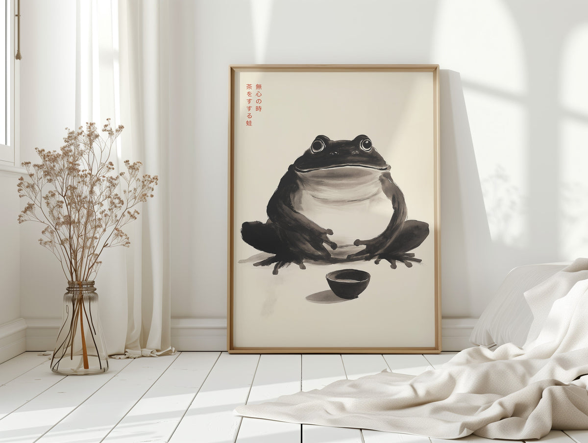 Zen Frog – A Moment of Tea