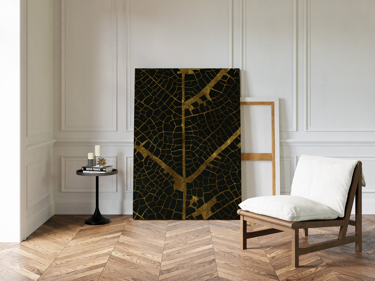 Gilded Leaf Veins