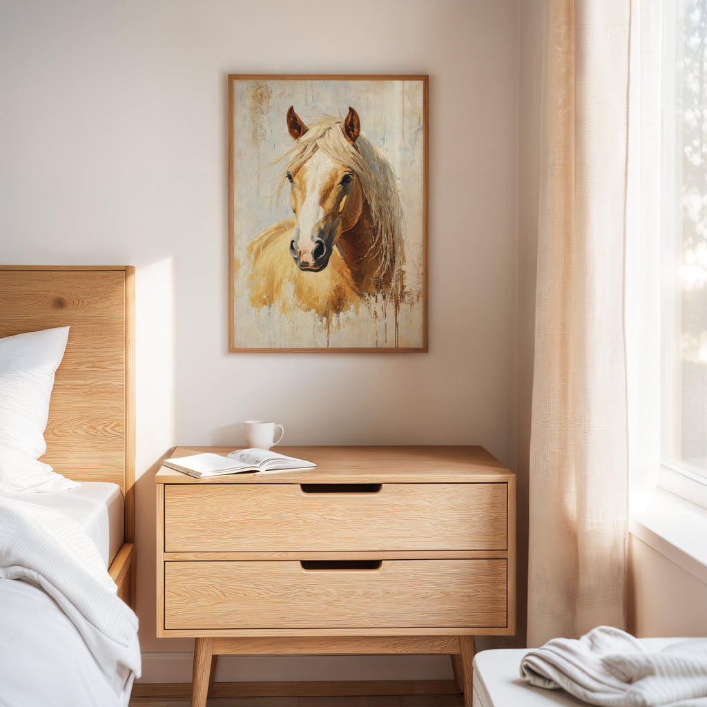Golden Palomino in Brushstroke Light