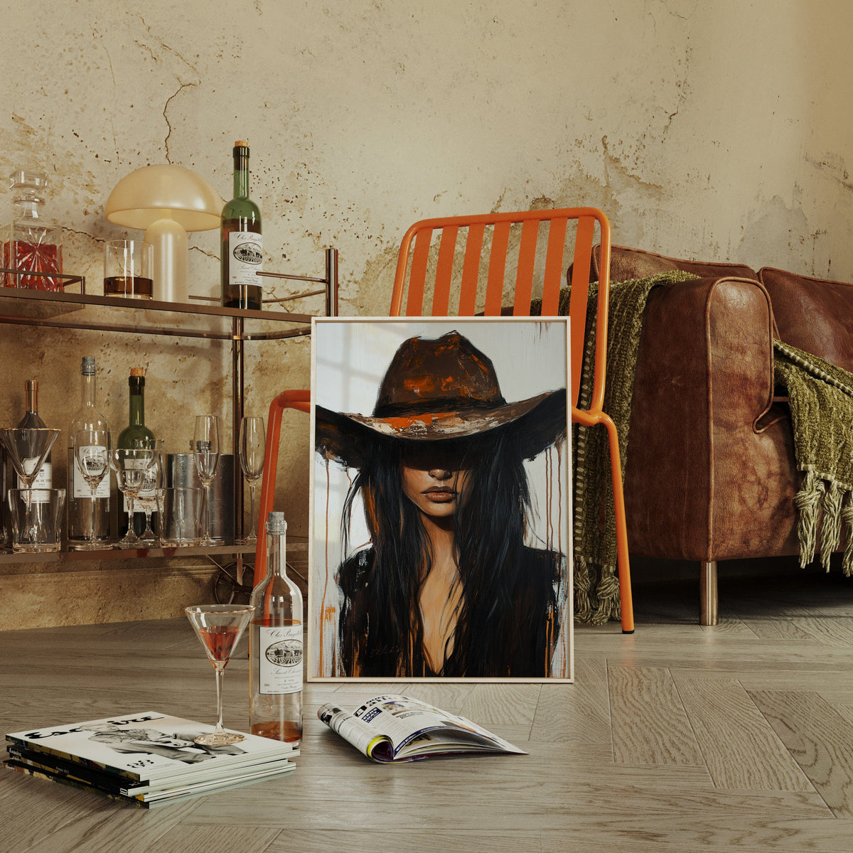 Ember Noir – Western Cowgirl Wall Art