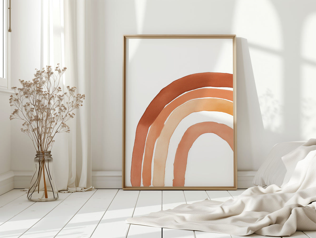 Terracotta Boho Rainbow Arch