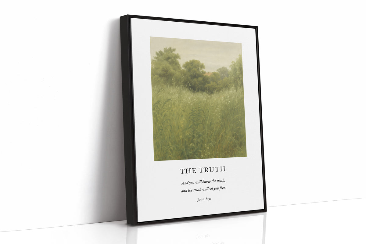 The Truth John 8 Field Scripture Art