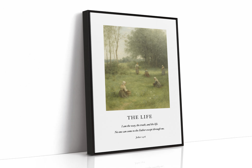 The Life John 14 Pastoral Scripture Print