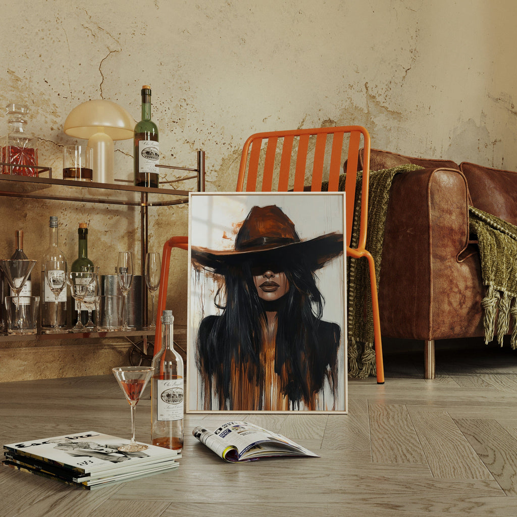 Midnight Dust – Western Cowgirl Wall Art
