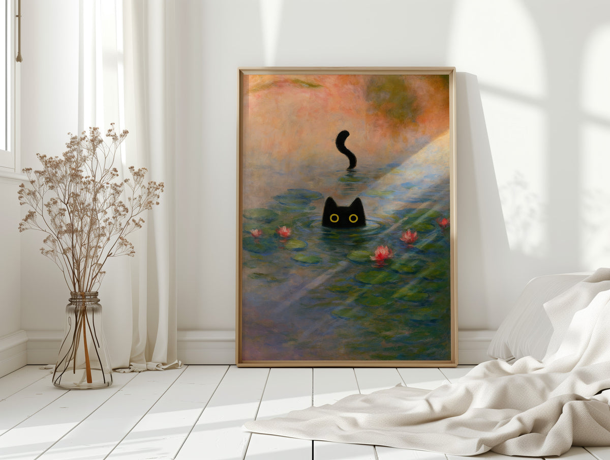 Mystery Cat Among the Lilies