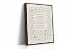 The Lord Bless You Floral Scripture Print