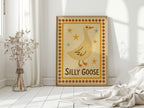 Silly Goose Folk Art Print