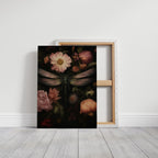 Dragonfly Among Midnight Blossoms