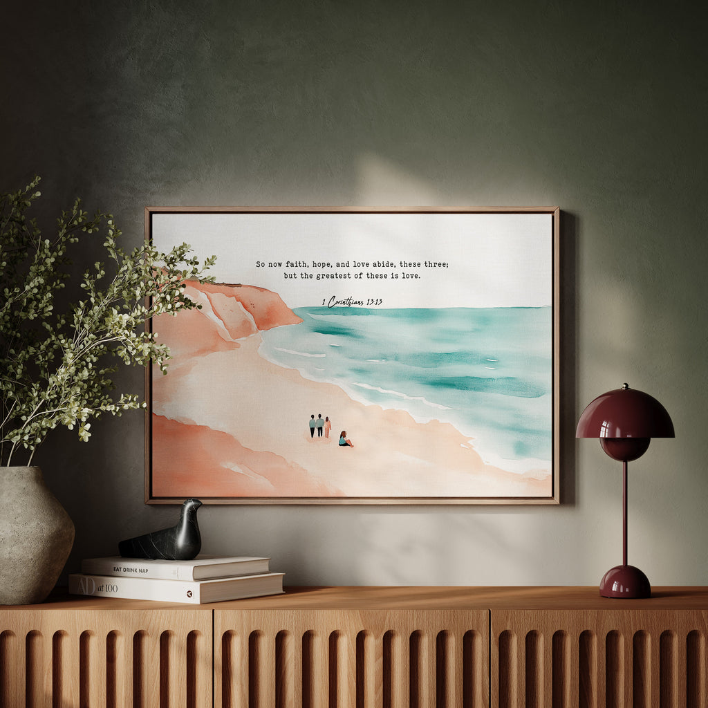 Faith Hope and Love on the Shore
