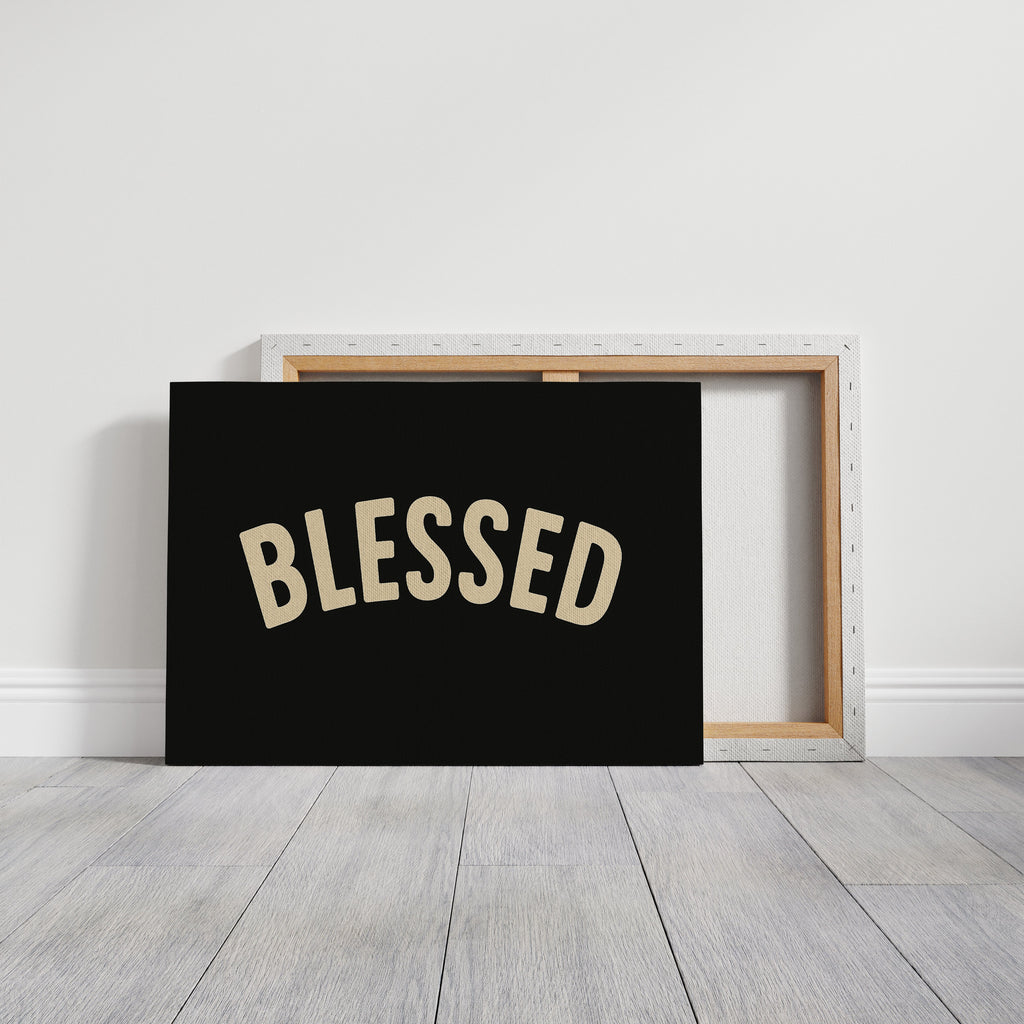 Blessed Minimalist Arch Text Print