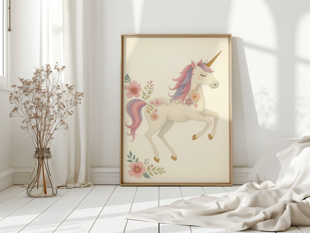 Blossom Mane Unicorn in Dreamy Pastels
