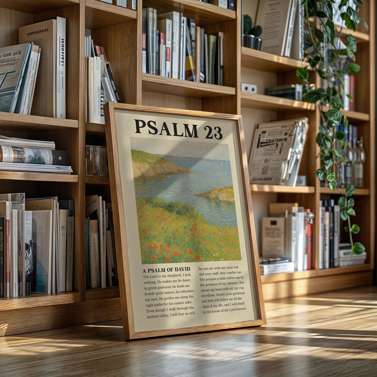 Psalm 23 Coastal Peace Print