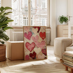 Textured Love – Romantic Heart Wall Art, Abstract Valentine’s Day Decor