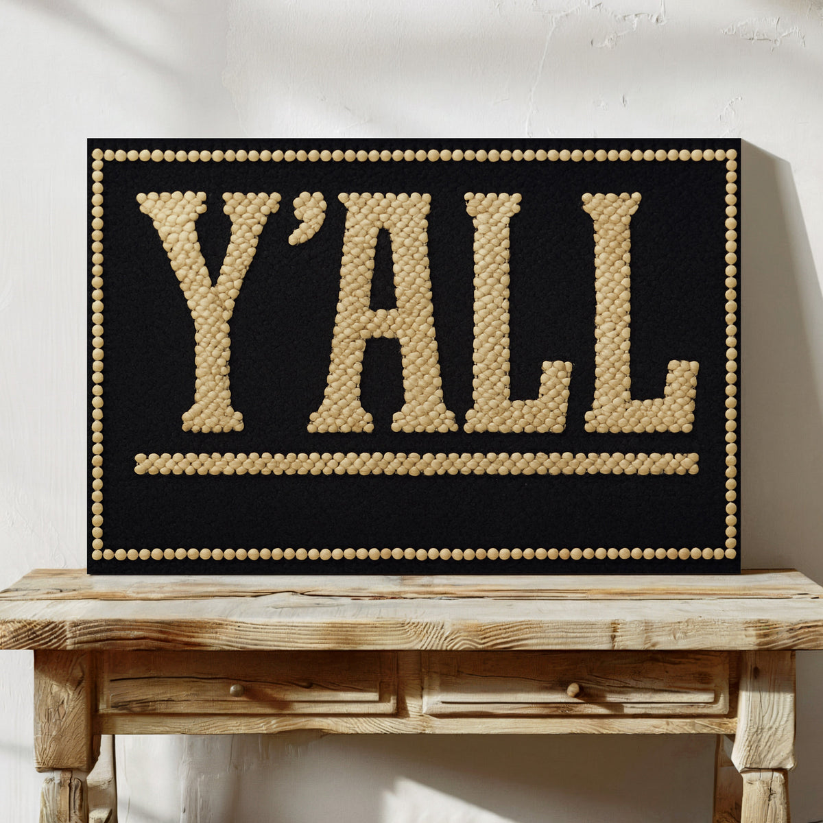 Y’ALL Western Beaded Sign
