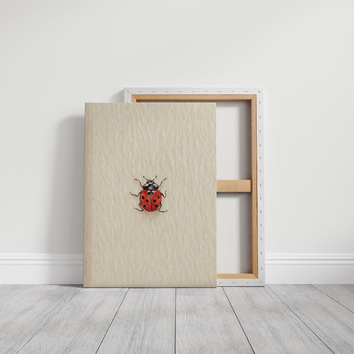 Tiny Ladybug on Paper