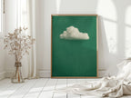 White Cloud on Emerald Sky