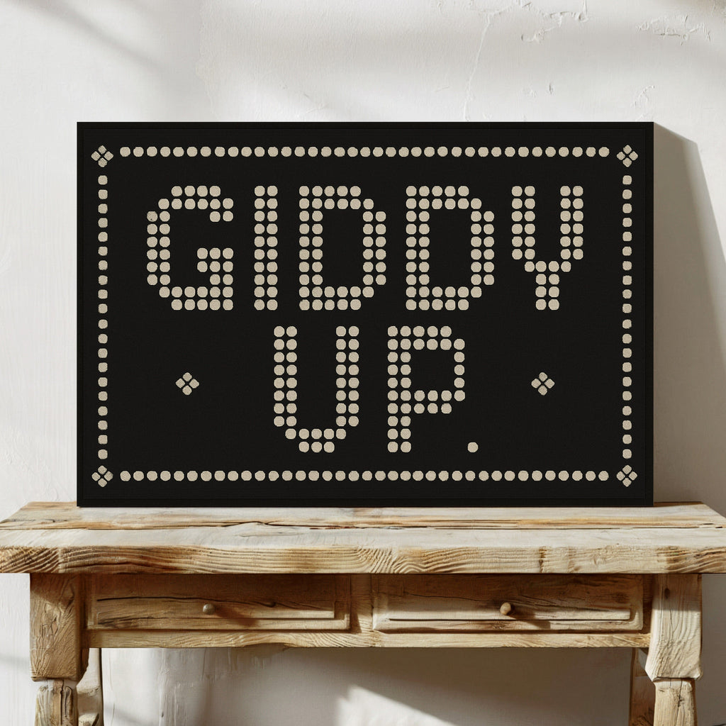 Giddy Up Western Typography