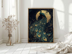 Moonlit Majesty in Gilded Plumes
