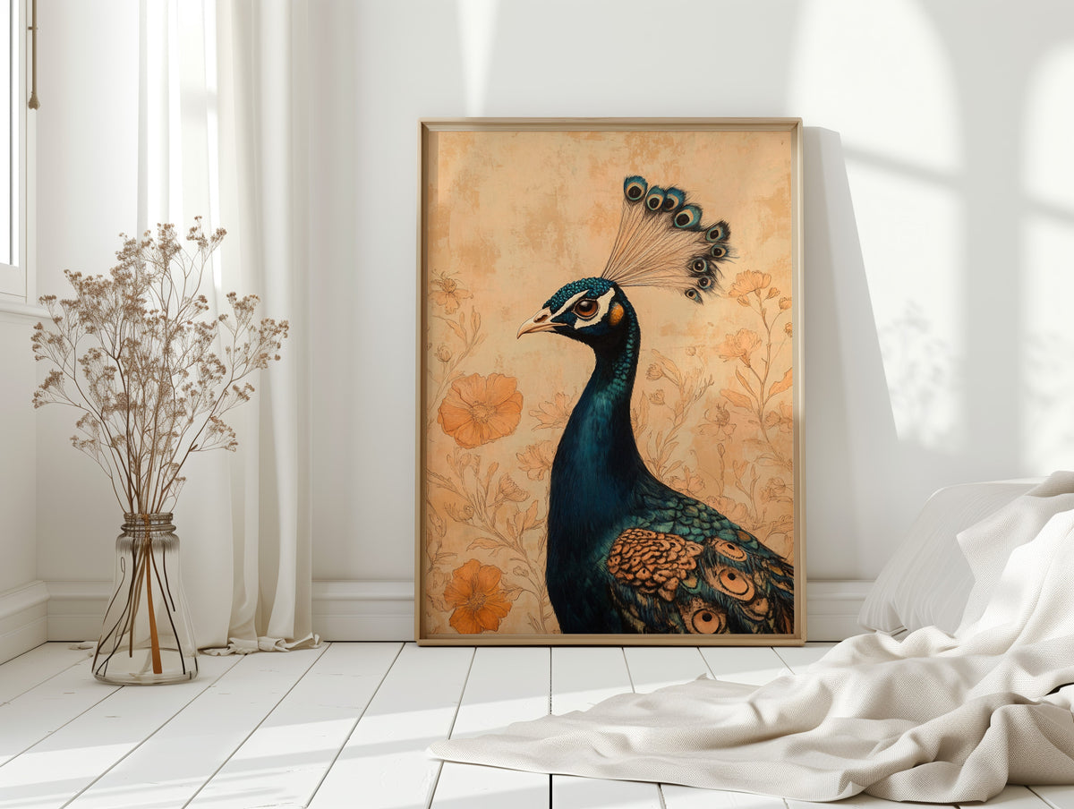 Poise and Petals in Copper and Teal