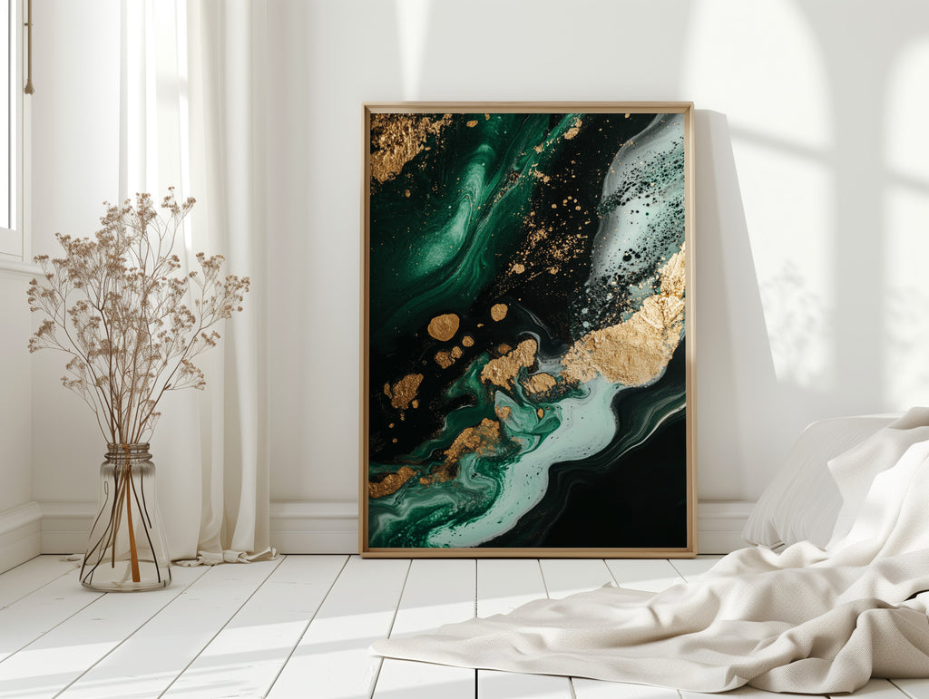 Emerald Rush with Gilded Horizon