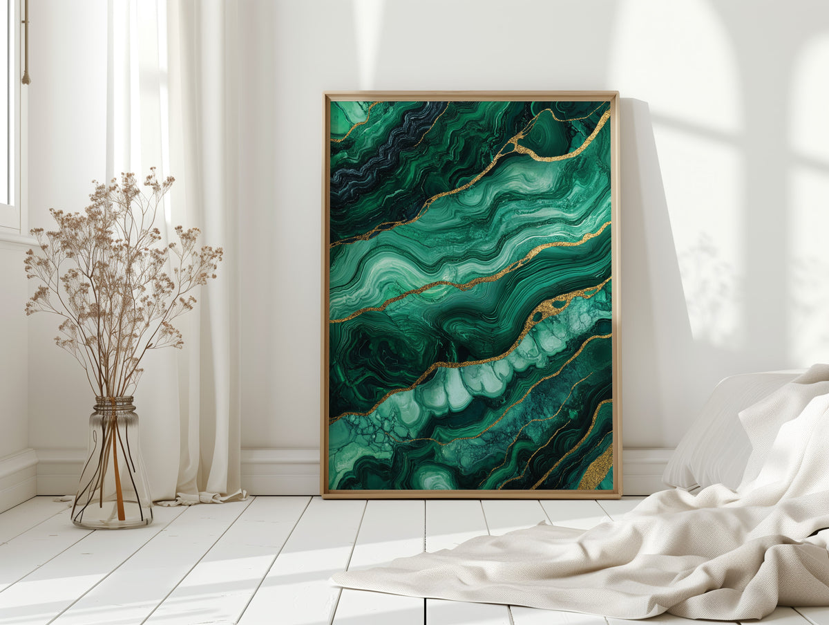 Veins of Emerald and Golden Earth