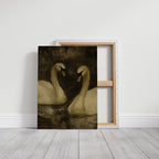 Two Swans in Quiet Reflection
