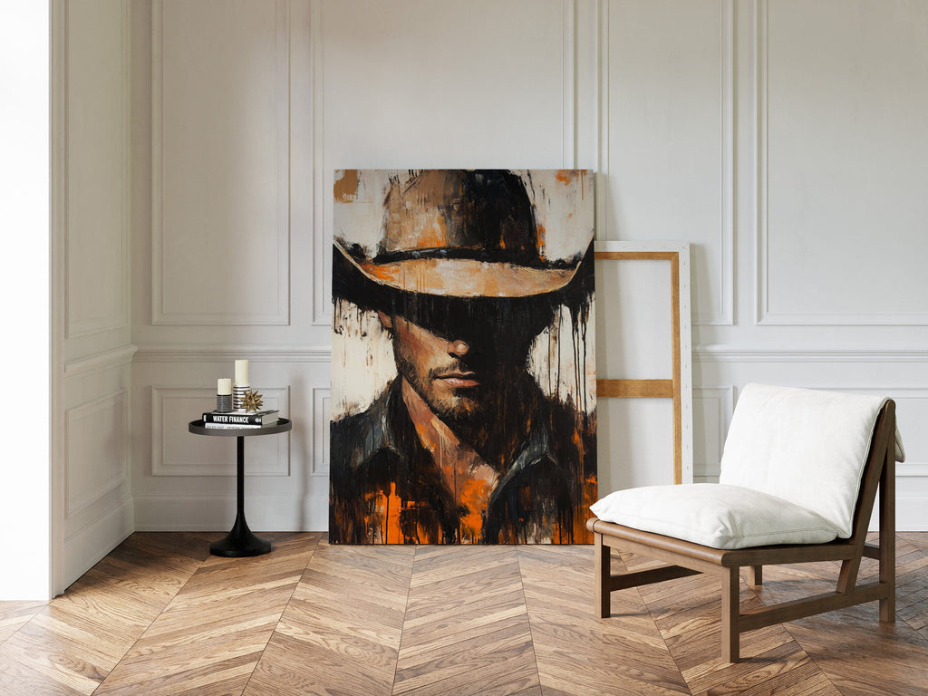Shadowed Cowboy – Bold Western Expression