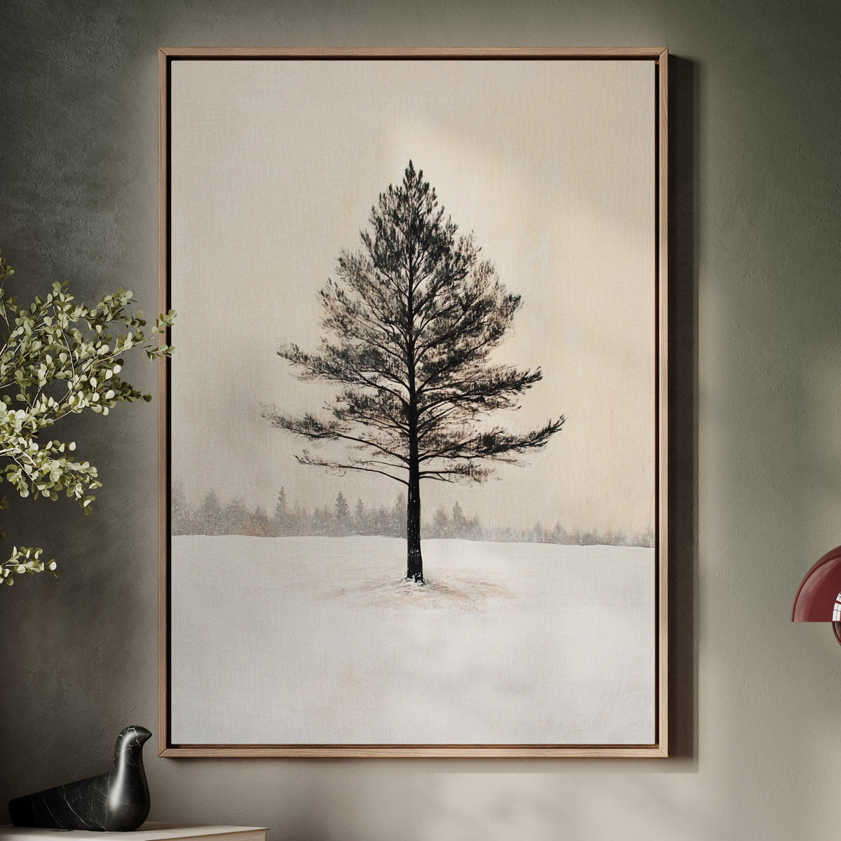 Solitude Beneath Winter's Embrace