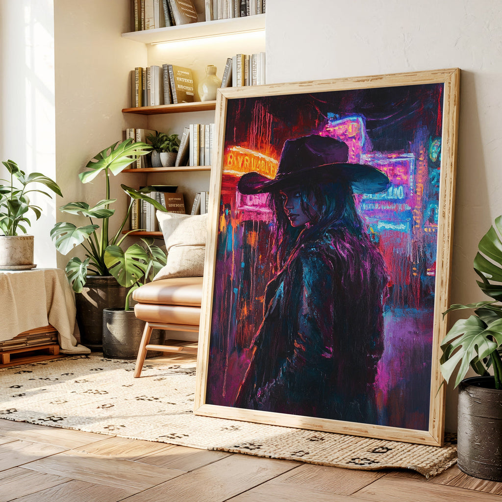 Cowgirl Noir in Neon Lights