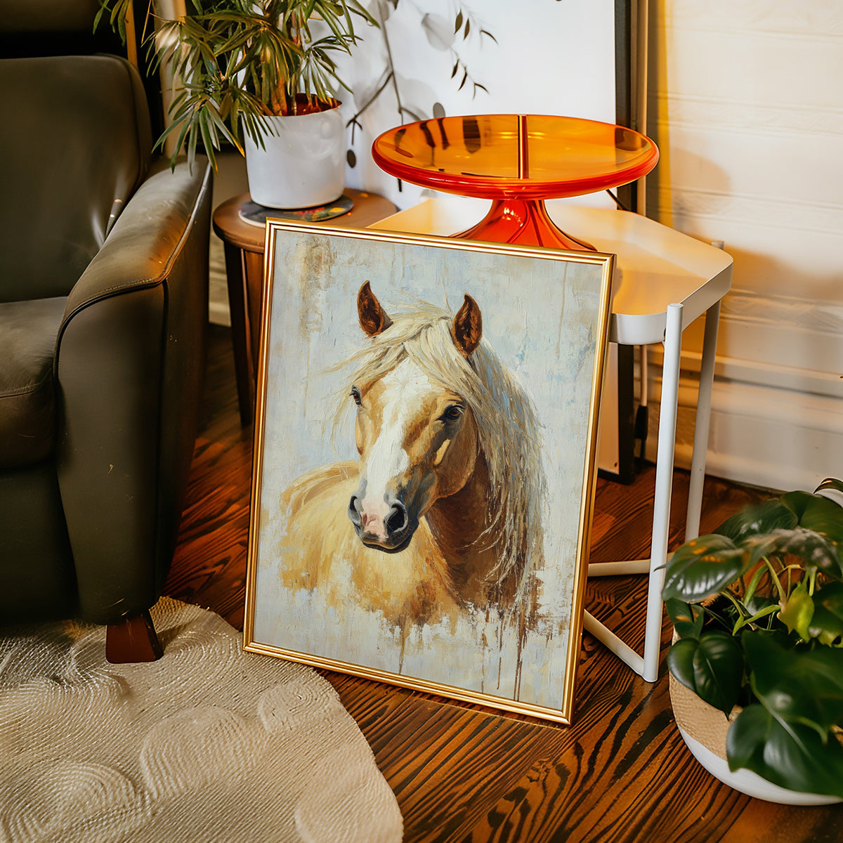 Golden Palomino in Brushstroke Light
