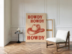 Howdy Howdy Western Hat Print