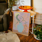 Sunny Fruit Bowl on Blue