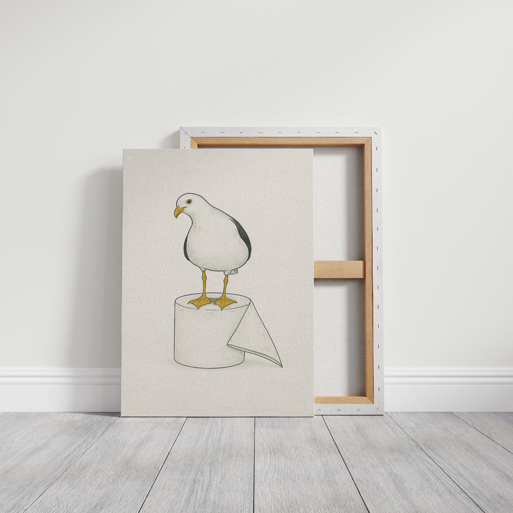Seagull on a Toilet Roll