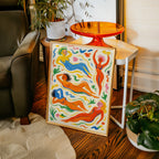 Joyful Nudes in Colorful Flow