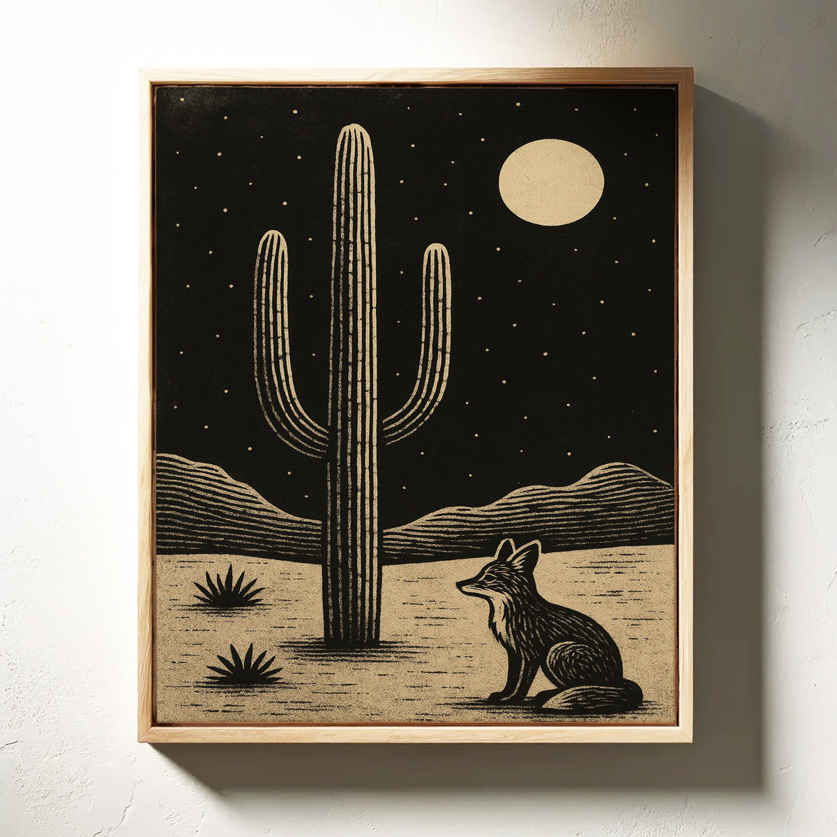 Fox and the Saguaro