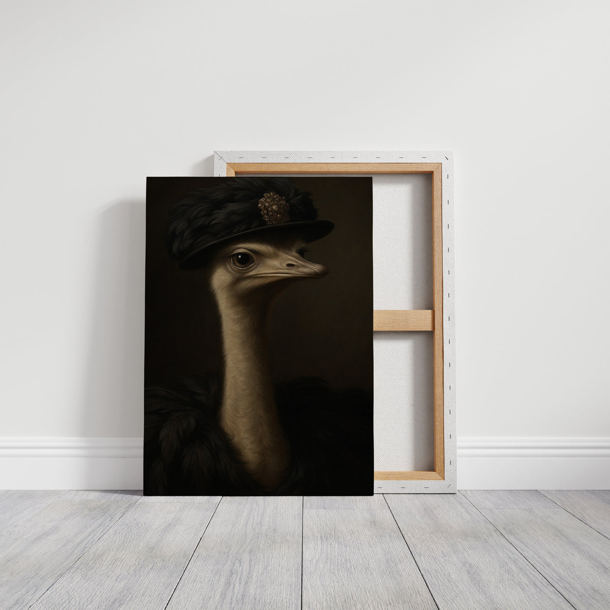 Ostrich in a Feathered Hat