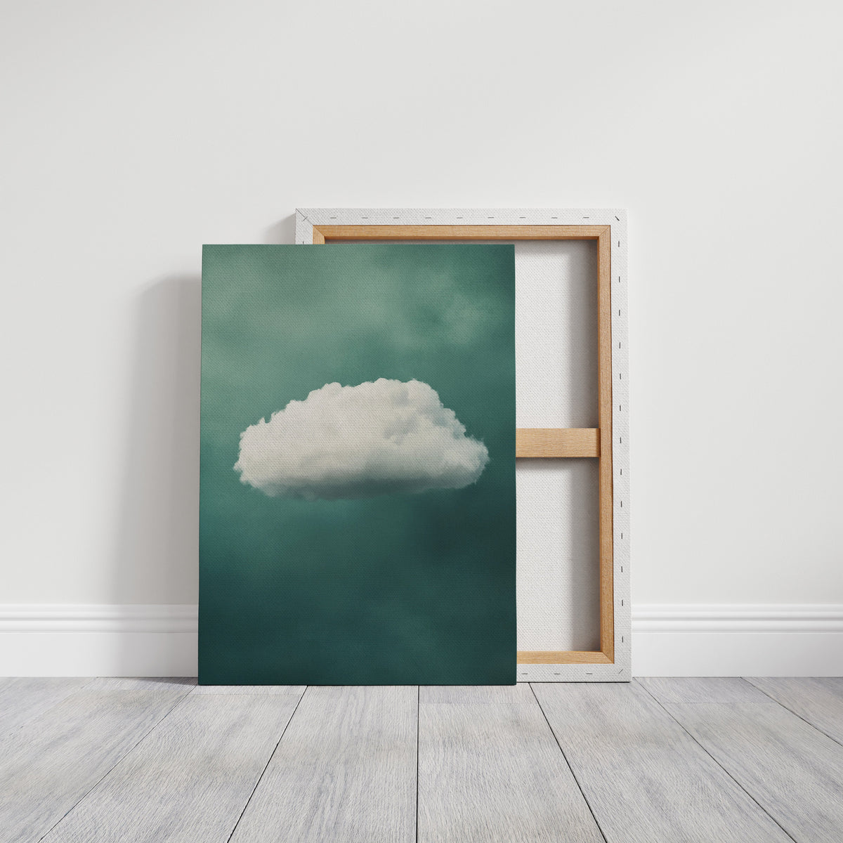 Gentle Cloud over Seafoam Sky