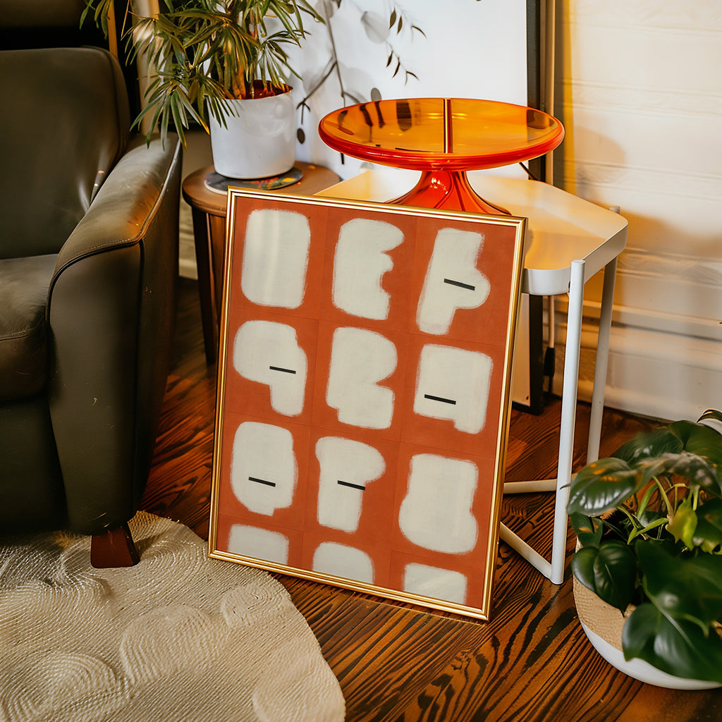 Minimal Shapes on Burnt Orange Grid