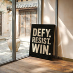 Defy Resist Win Bold Protest Print
