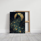 Moonlit Majesty in Gilded Plumes