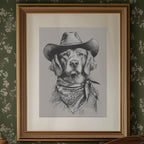 A Canine Cowboy's Stalwart Gaze