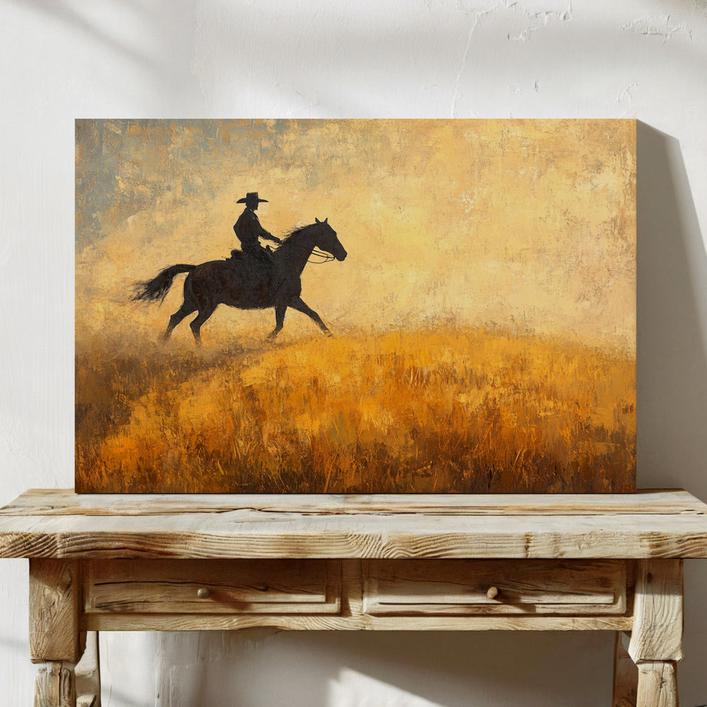 Cowboy in the Golden Haze