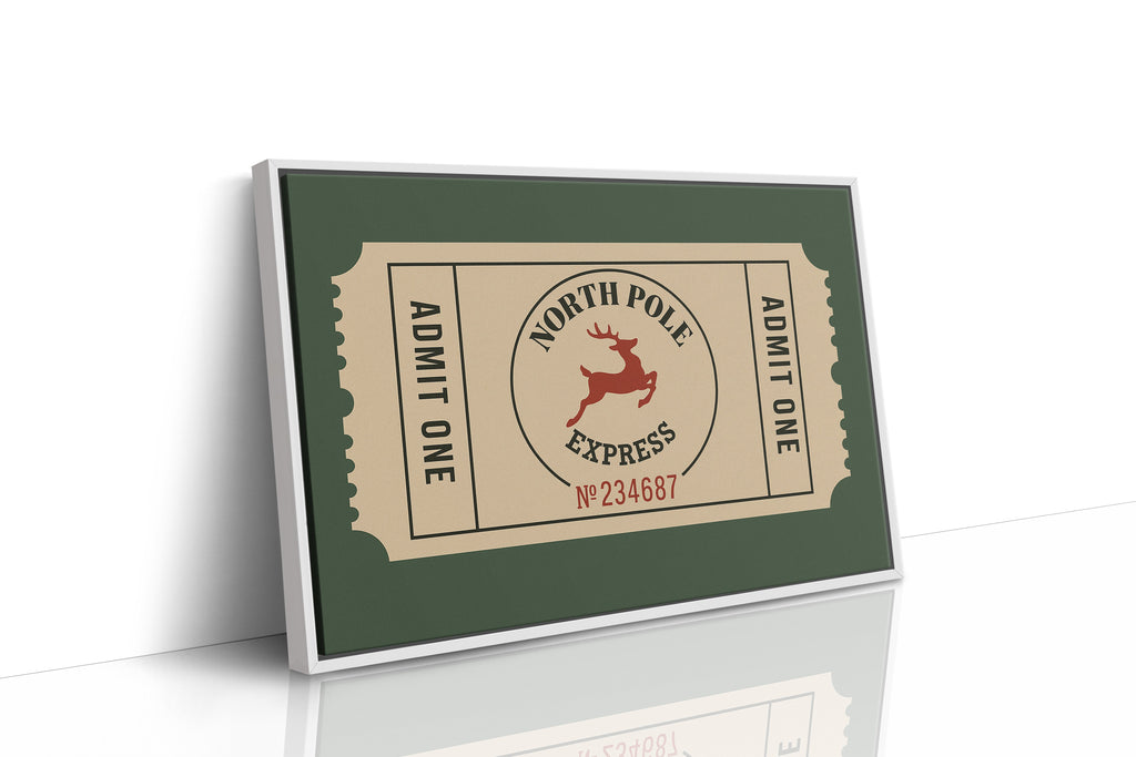 North Pole Express Ticket Print