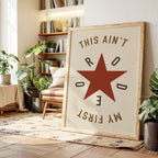 Rodeo Star Western Quote Print