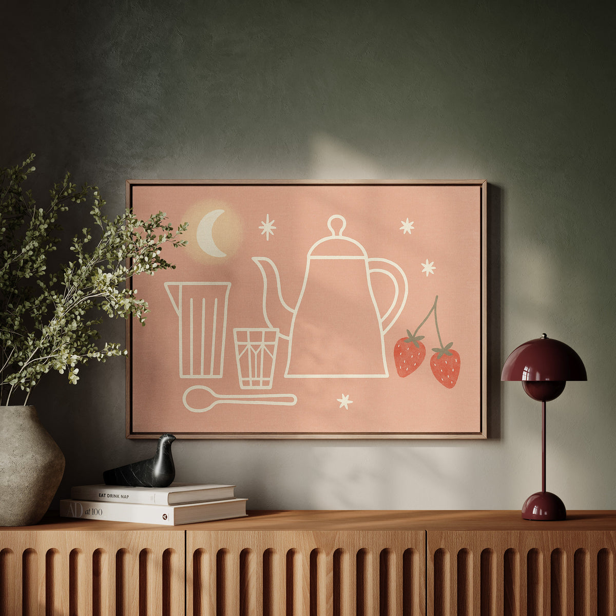 Moonlit Tea and Strawberries