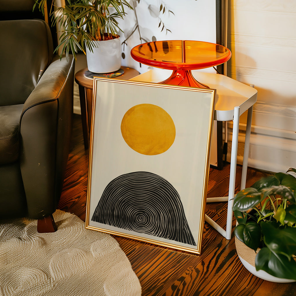Solar Balance in Black and Gold