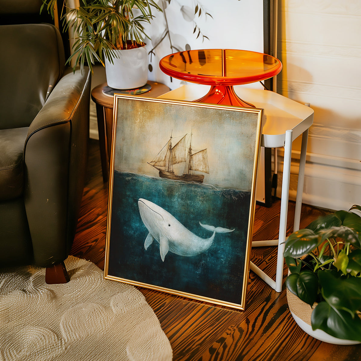 Whale Dreams Beneath the Tall Ship