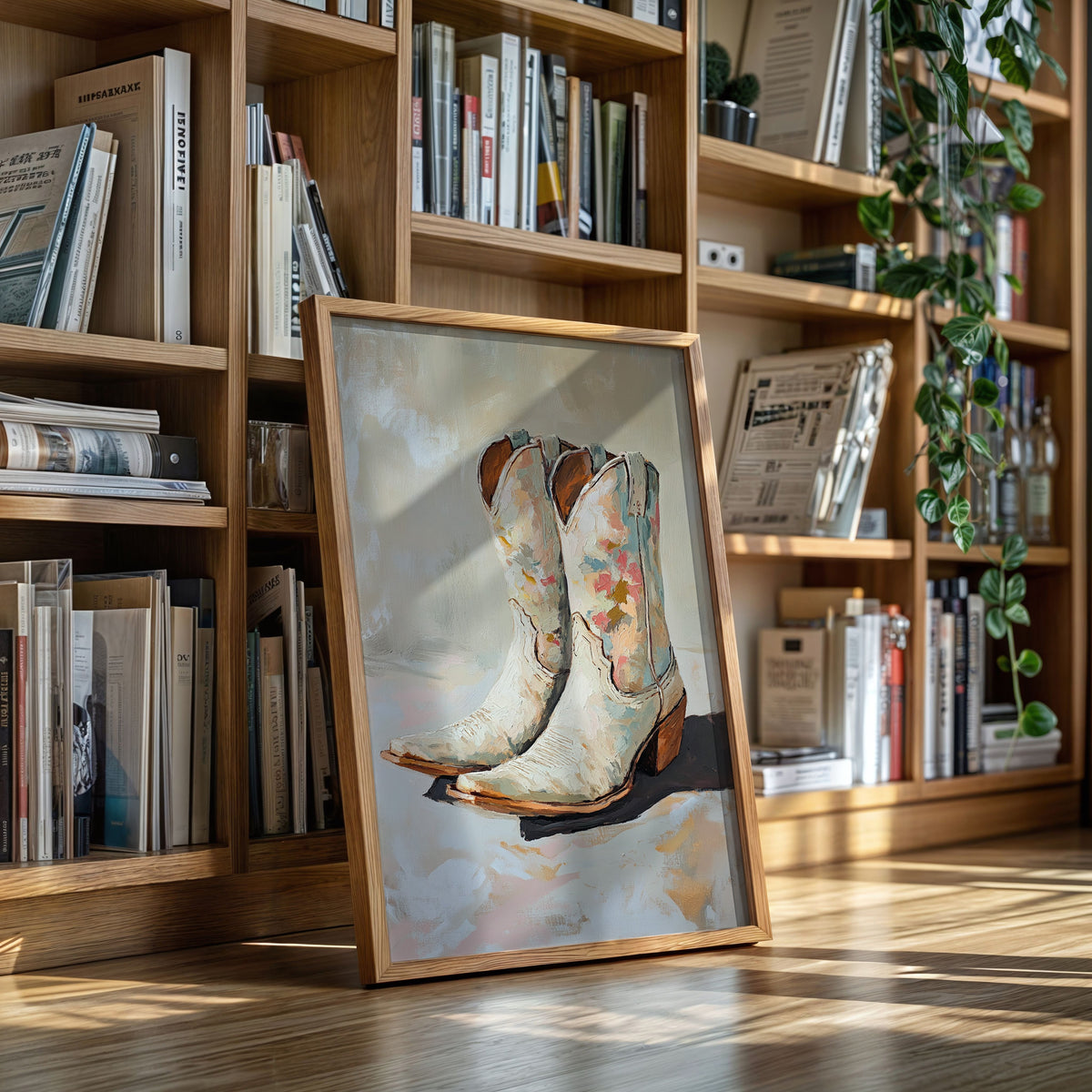 Painted Soles: Floral Cowgirl Boots