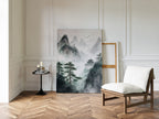 Misty Mountain Landscape – Tranquil Chinese Zen Wall Art
