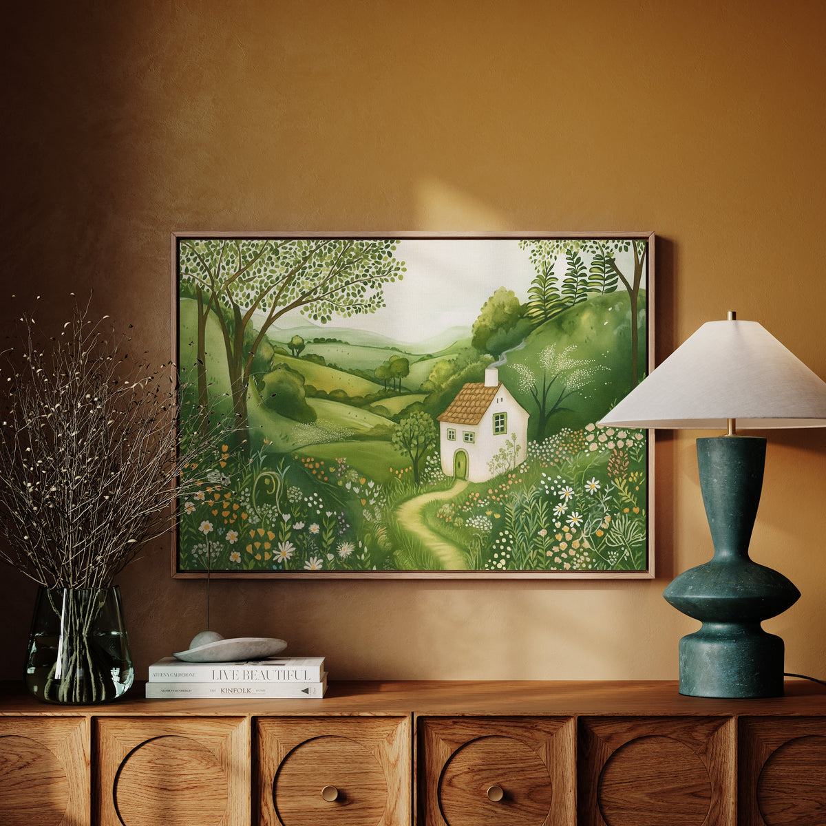 Cottage Path Through the Wildflowers